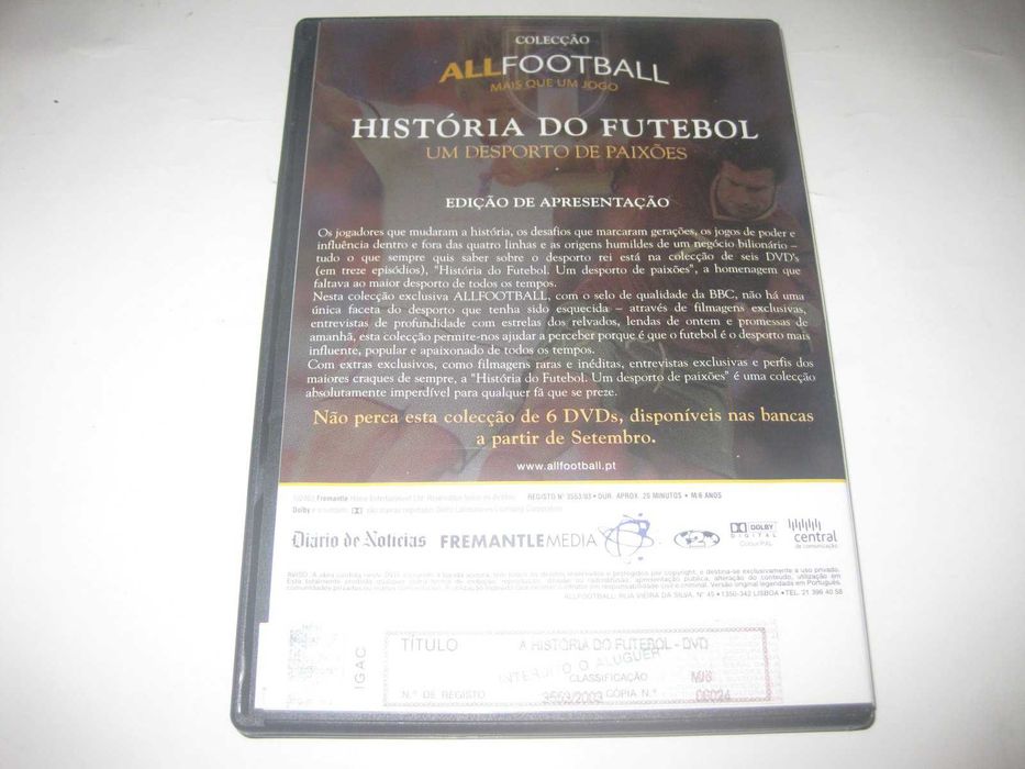 DVD "A História do Futebol"