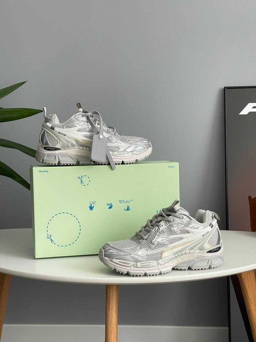 Кросівки Off White Be Right Back Silver офф вайт білі срібні