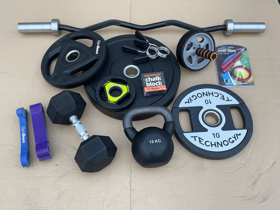 Гантельний ряд 360кг (10-30кг) гексагональні в гумі