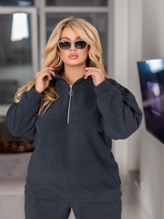 Жіночий спортивний костюм двосторонній фліс 48-50 52-54 56-58 60-62