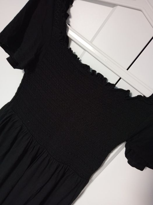 Czarna sukienka ciążowa H&M MAMA roz. S