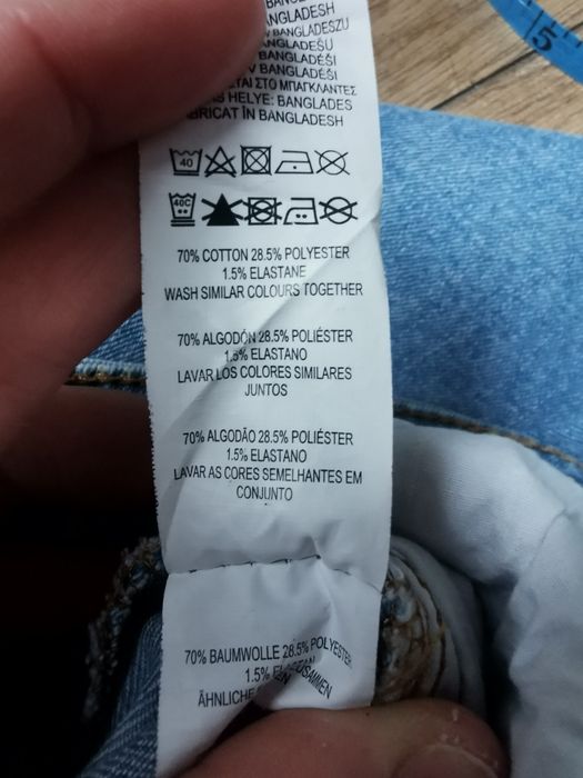 Dżinsy błękitne Primark Denim Co 36 S  wyższy stan mom fit