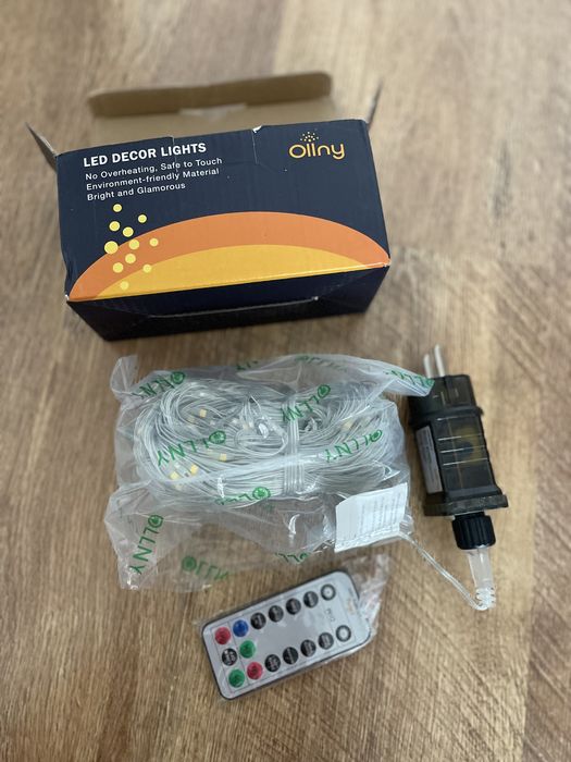 NOWE Ollny 200 LED lampki na święta kurtyna