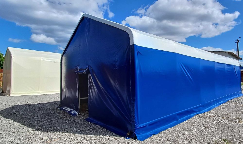 Промислова палатка ПВХ 12.4х6х4м | Швидкозбірний склад від виробника