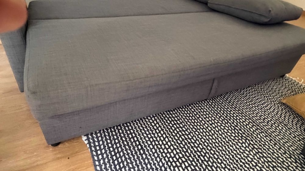 sofá-cama IKEA Skifteb- 3 lugares -Cinza escuro