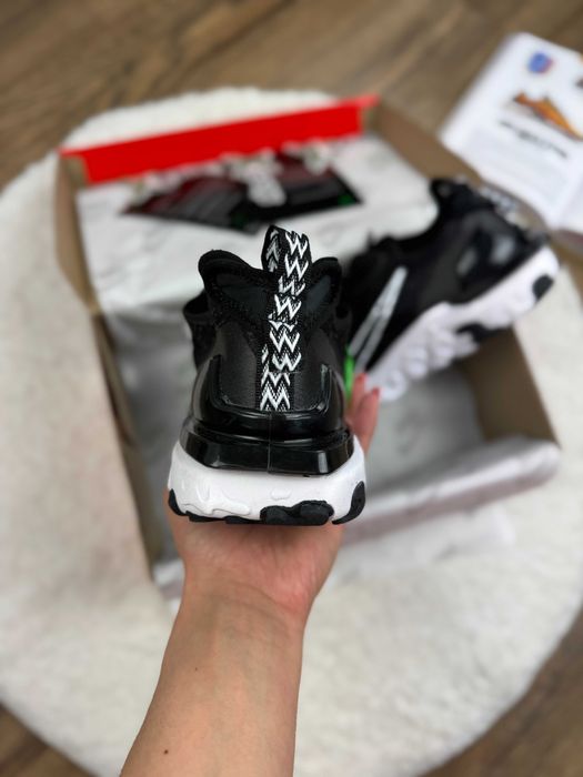 Чоловічі кросівки Nike React Vision "Black/White" Розміри 40-45
