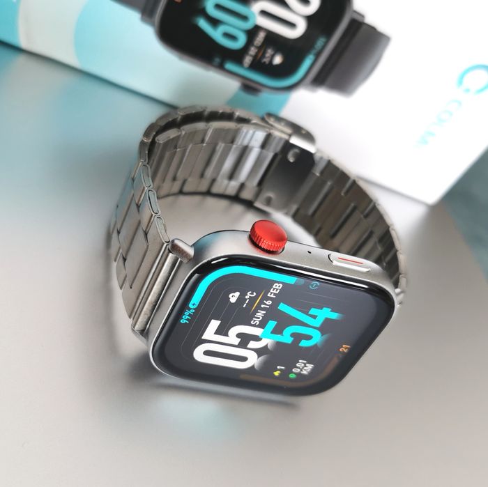 Nowy smartwatch z funkcją rozmowy Pomiar Sport Puls Kroki Sen PL menu