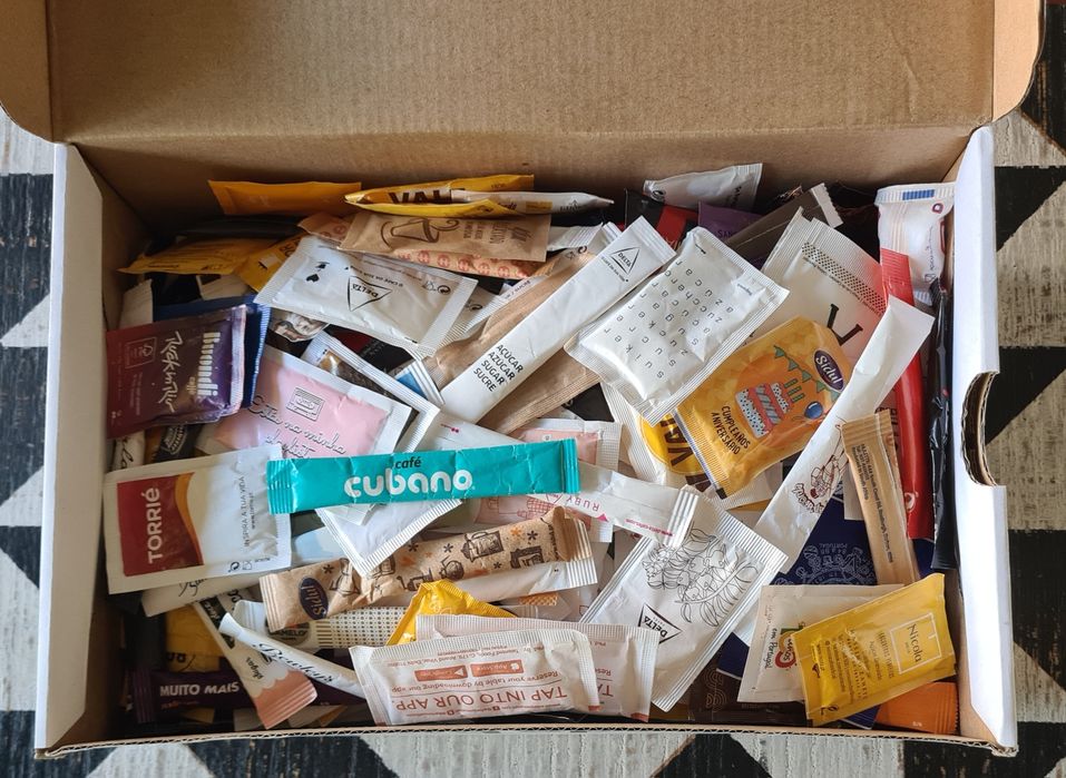 Pacotes de açúcar