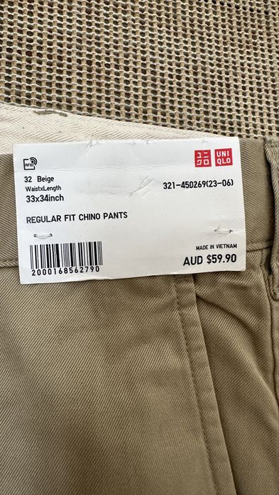 UNIQLO чіноси 33/34
