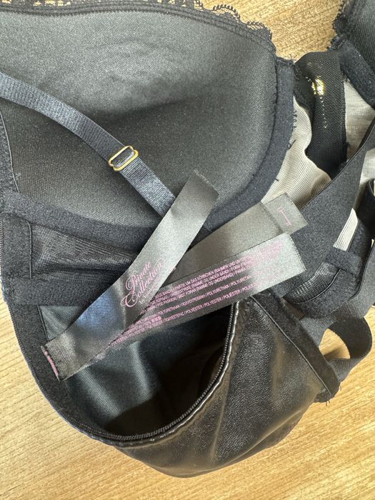 Private collection by Hunkemöller biustonosz  ze skóry z zameczkami