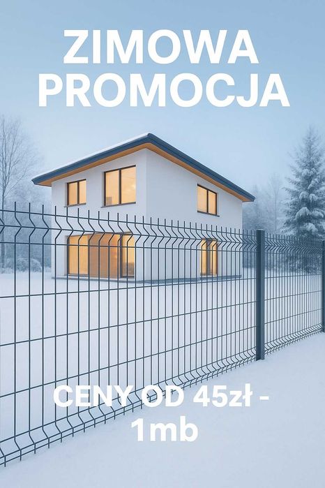Ogrodzenie panelowe wys 153 cm komplet-Zimowa Ekstra Cena!!