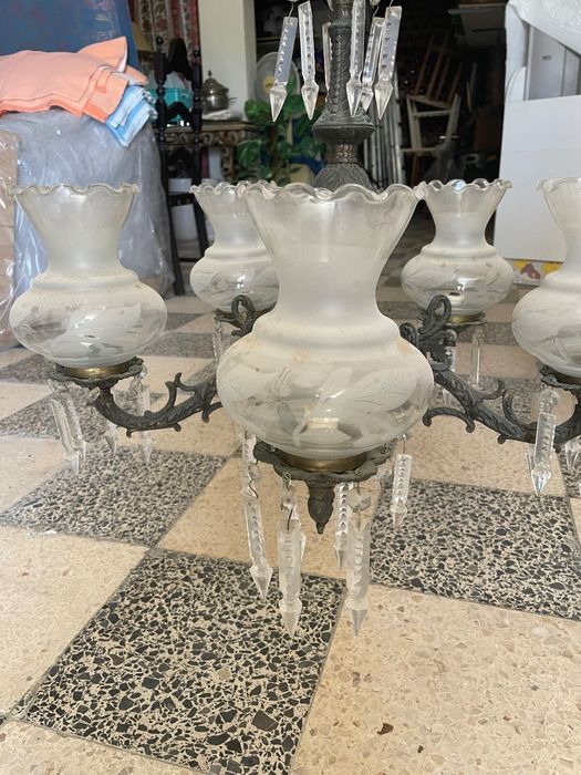 Lustre de cristal antigo