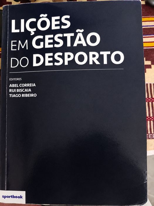 Livro Lições em gestão do desporto Abel Correia