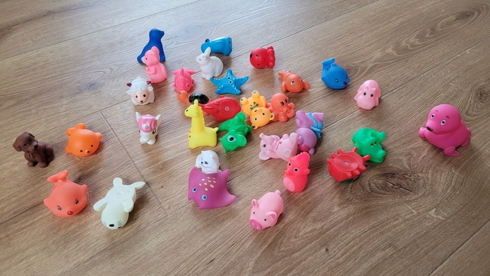 Gumowe zwierzaki do kapieli