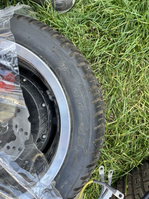 Моторколесо, контрлер, ручка газу, гальмівні колодки, диски