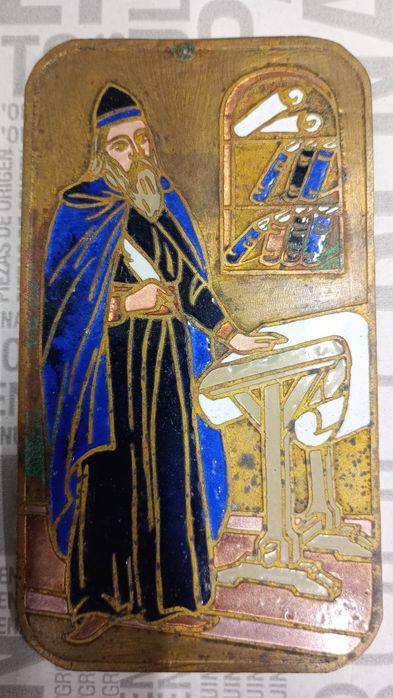 Плакетка з емаллю чернець Нестор-Літописець