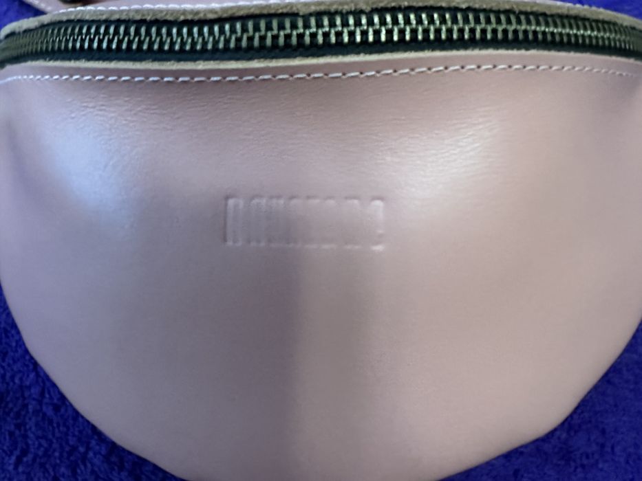 Сумка-бананка, натуральна шкіра