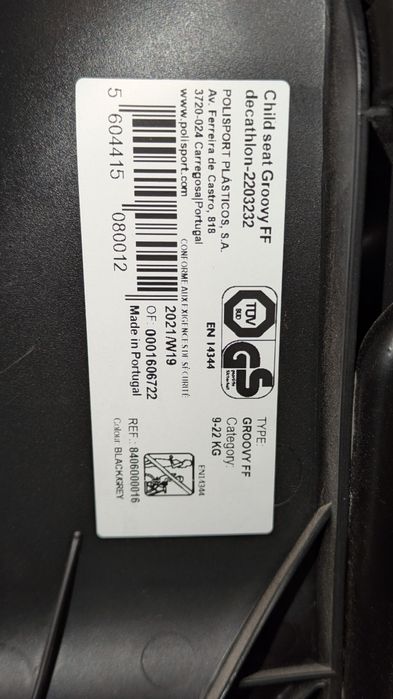 Fotelik rowerowy Polisport 9-22kg