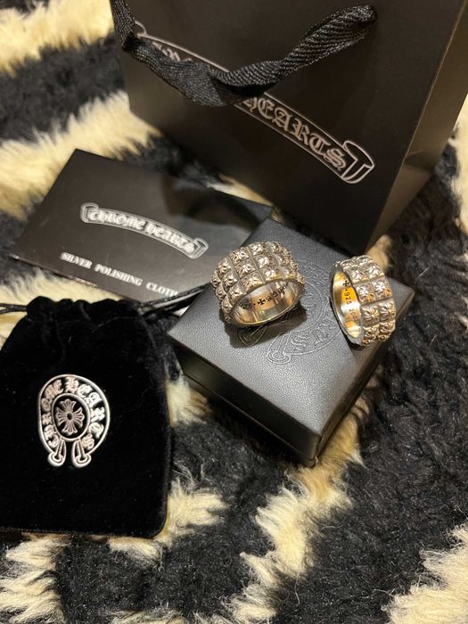 Chrome Hearts Pete Punk Ring | Широкое кольцо Хром Хартс в 2 и 3 ряда