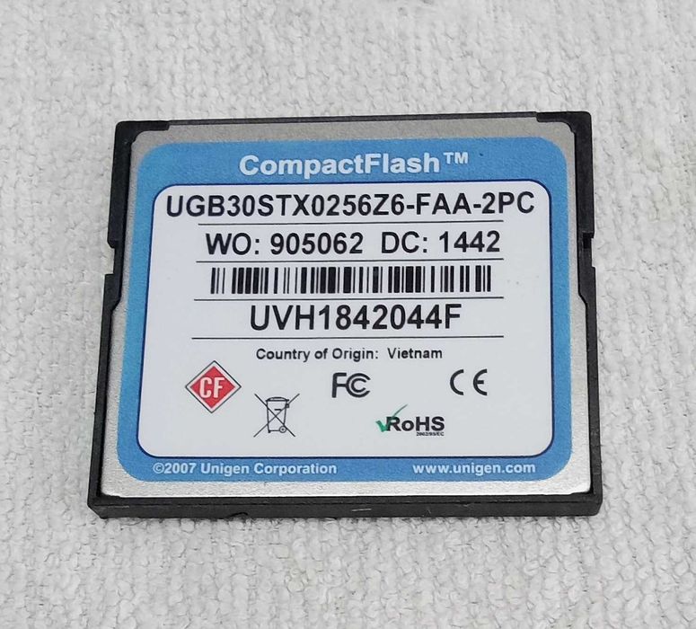 [PC Vintage] Cartão Compactflash 256mb - CISCO