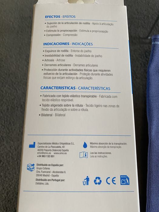 Joelheira elastics tubular