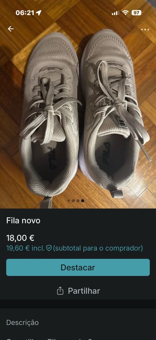 Sapatilhas Fila muito nova
