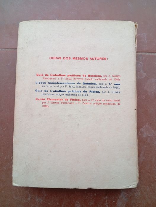 livro "Lições de Química"
