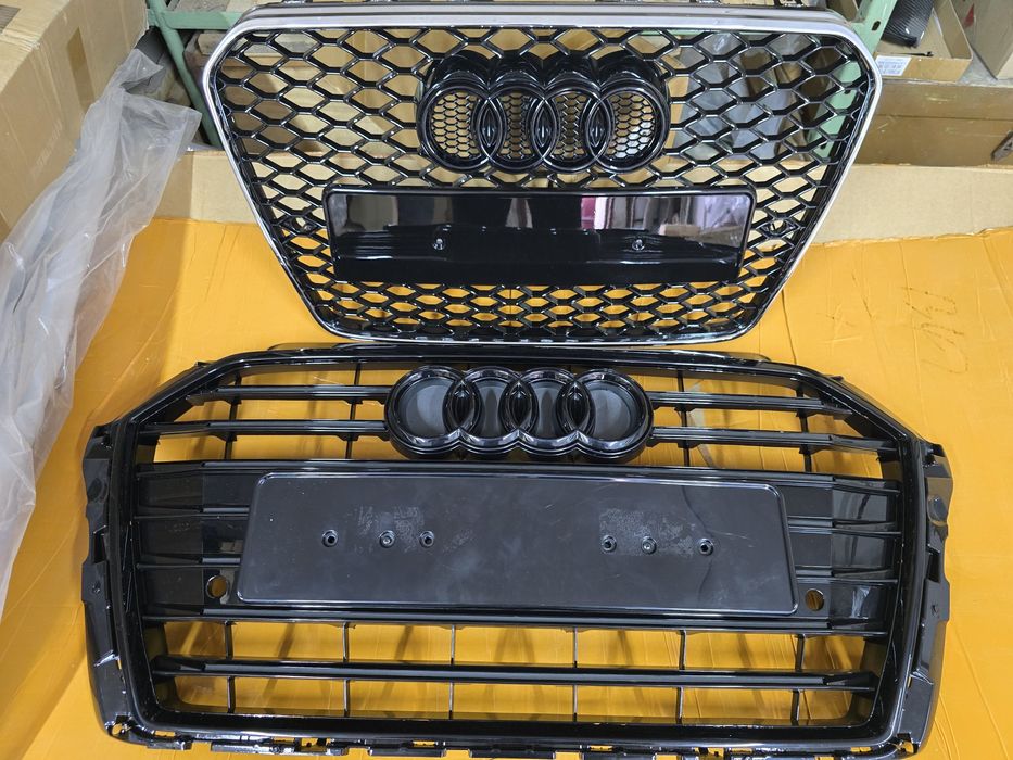 Решетка радиатора в стиле S и RS для AUDI А3 А4 A5 А6 А7 Q5 Q7 Q8