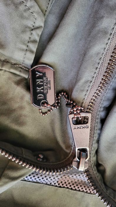 Kurtka DKNY Women's green military jacket