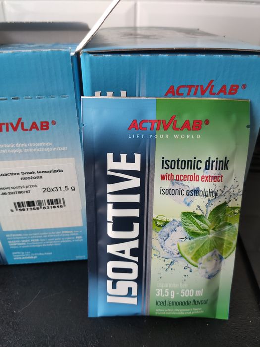 40x 31,5g Napój Izotoczny Activlab Isoactive  – Smak Mrożona LemoniadaNa