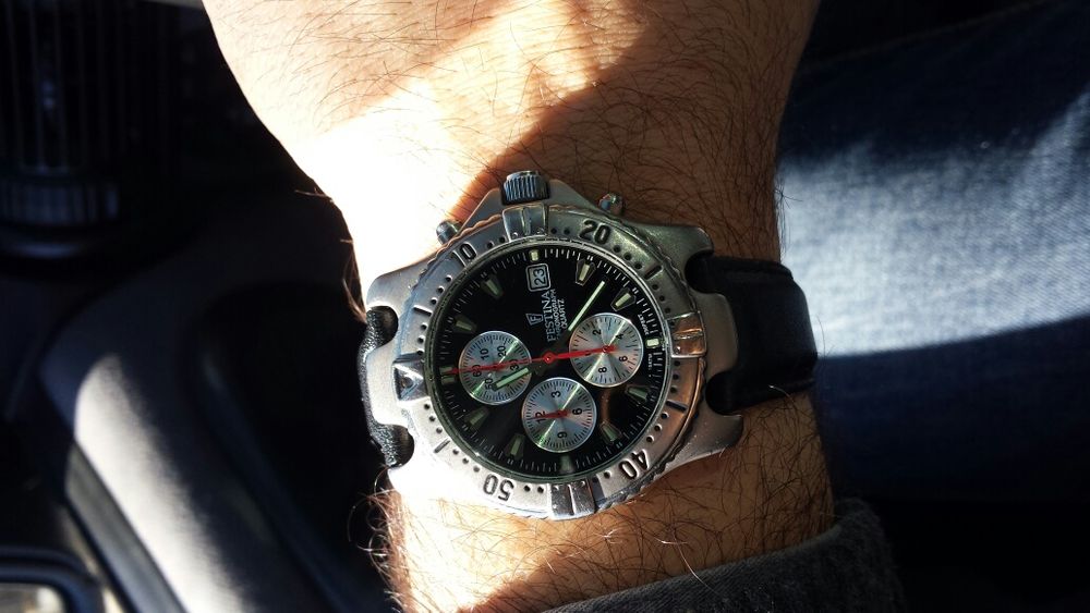 Relogio Festina titânio de colecção