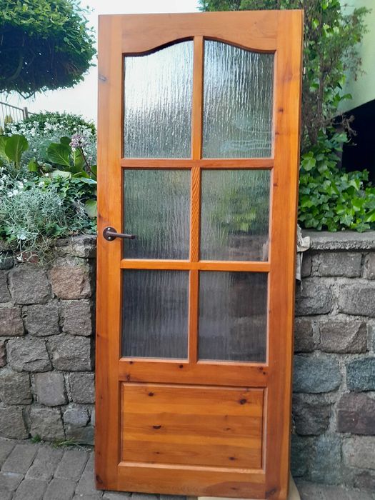 drzwi drewniane wewnętrzne 80 lewe