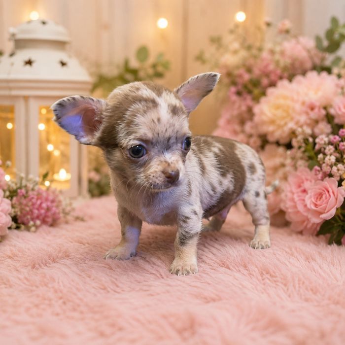 Chihuahua samiec choco merle