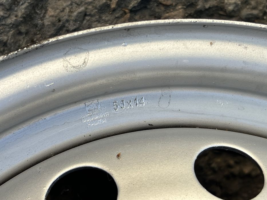 Штампи ВАЗ стальні диски R14 4*98 j5 dia-58.6mm Fiat Vaz Lada