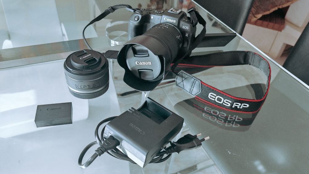 Kit Canon EOS RP (C/ Garantia) + RF 24-105mm + RF 50mm 1.8 + Acessórios