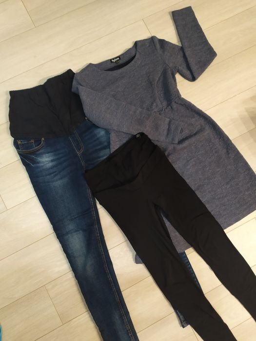 Джинси, сукня, легінси, бандаж на осінь для вагітної. Одним лотом.