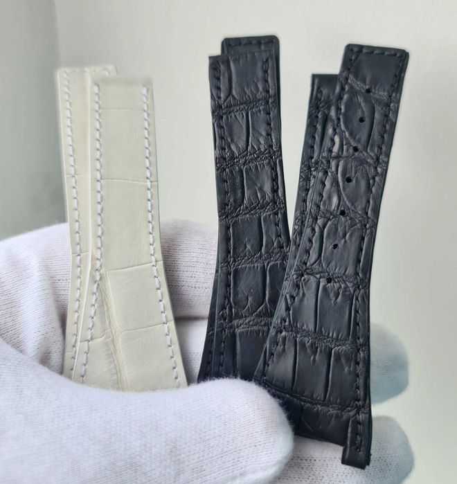 Ремінець для годинника Omega Constellation Quadra Chronograph крокодил