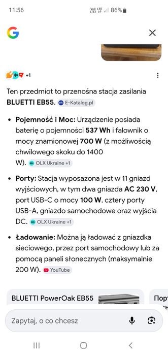 Stacja Zasilania Bluetti 700 W