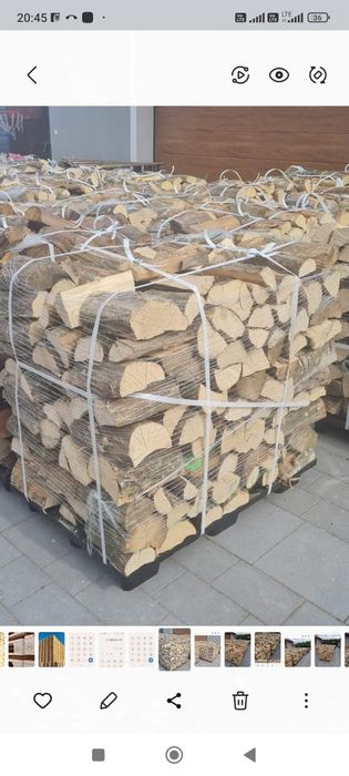 Dąb Suche drewno opałowe kominkowe EKODREWNO