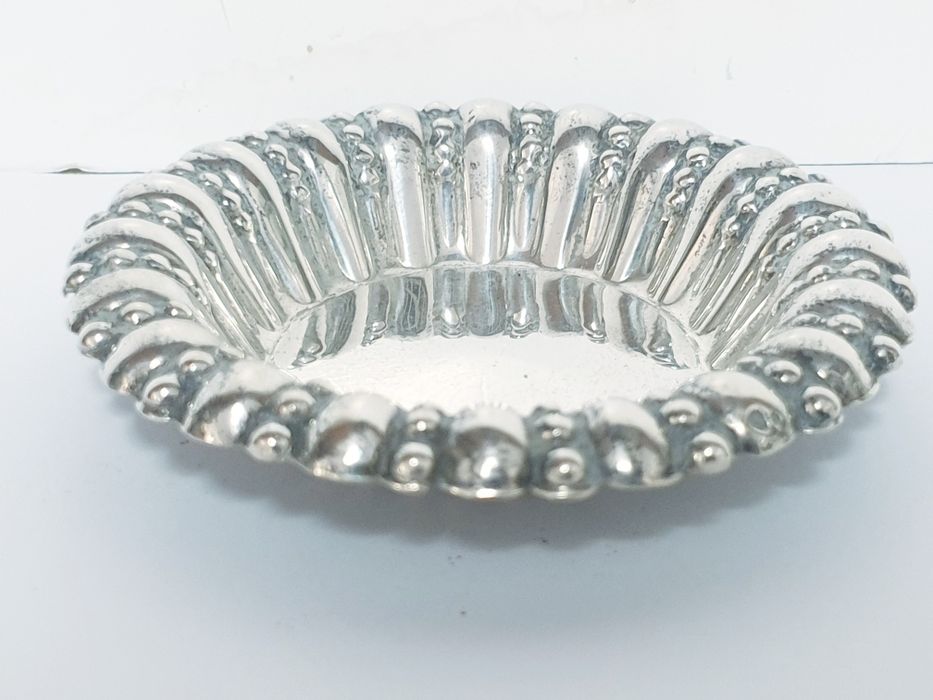 Exquisite antique Portuguese silver ring holder