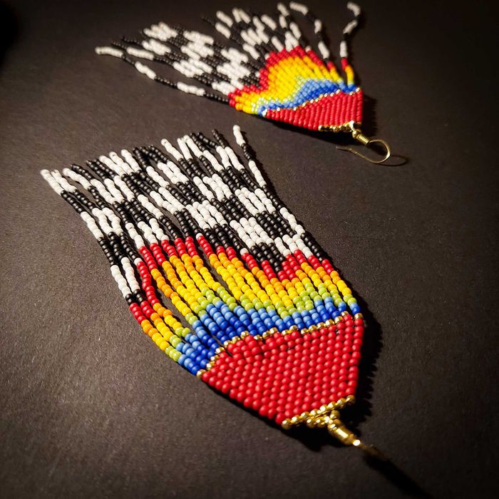 Kolczyki boho hippie minimalistic style na randkę wesele do pracy