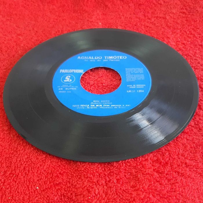 Disco Vinil Single EP Agnaldo Timóteo - Meu Grito + 3 Músicas