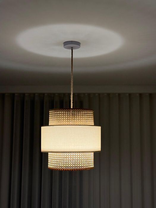 Candeeiro de Tecto em Rattan Satu