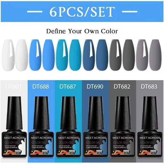 conjunto de  vernizes de gel novos