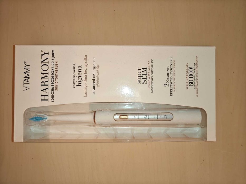 Szczoteczka soniczna Vitammy HARMONY z wybielaniem NIEUŻYWANA