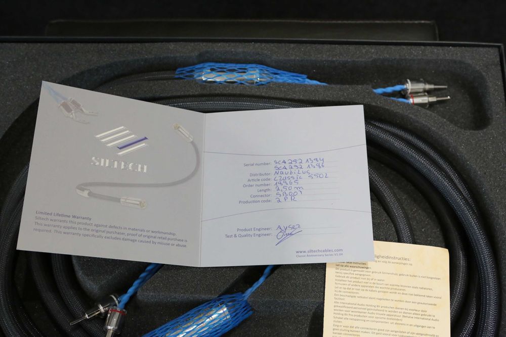 Siltech Classic 550 kabel głośnikowy 2,5m banan