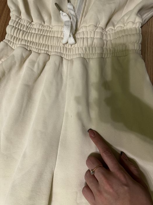 Комбінезон жіночий Staff молочний на флісі