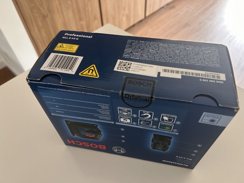 Laser de linhas Bosch GLL 2-15G [NOVO]