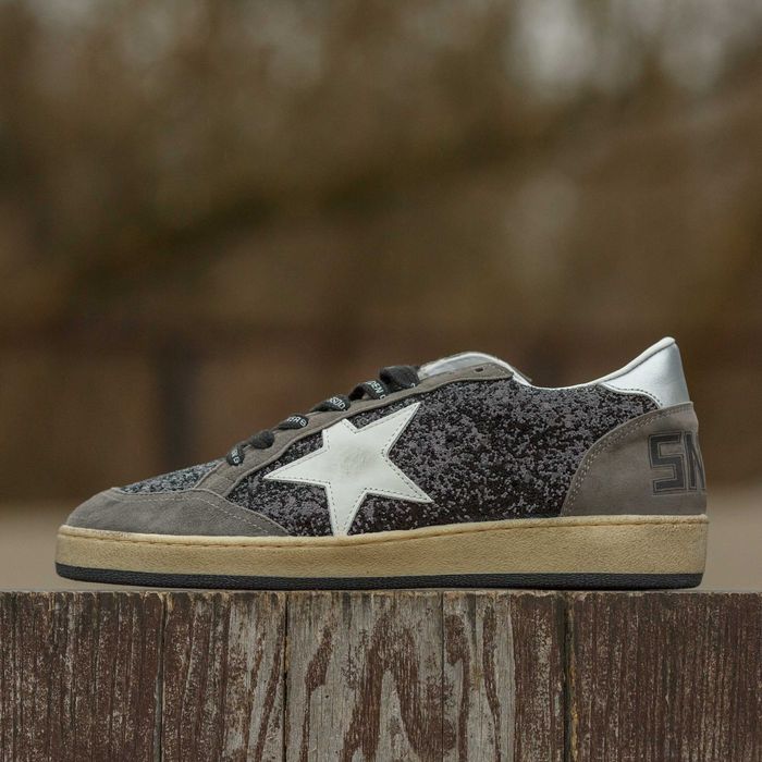 Кросівки Golden Goose Ball Star Black Silver Star premium