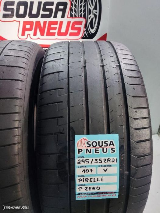 2 pneus semi novos 295-35r21 pirelli - oferta dos portes